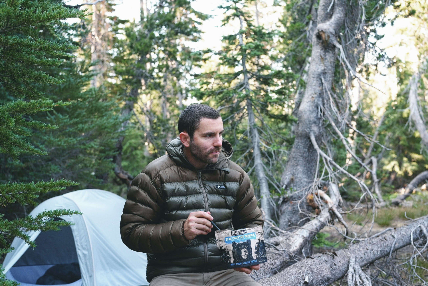 Rugged Provisions granola in backcountrry