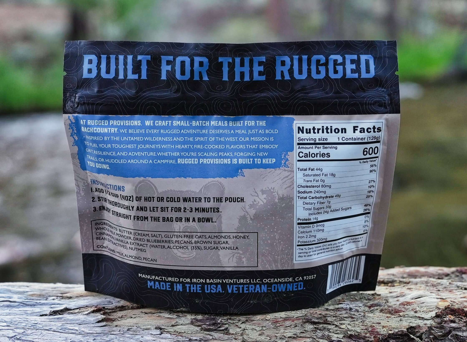 backpacking breakfast meal